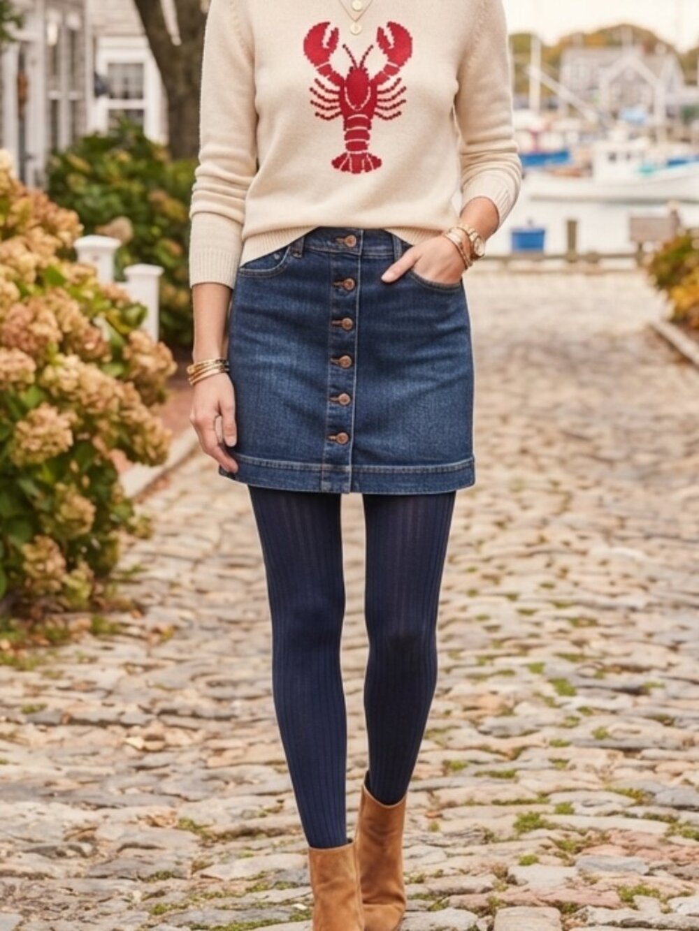 I.N.C. International Concepts Denim Button-Front Skirt Size 2